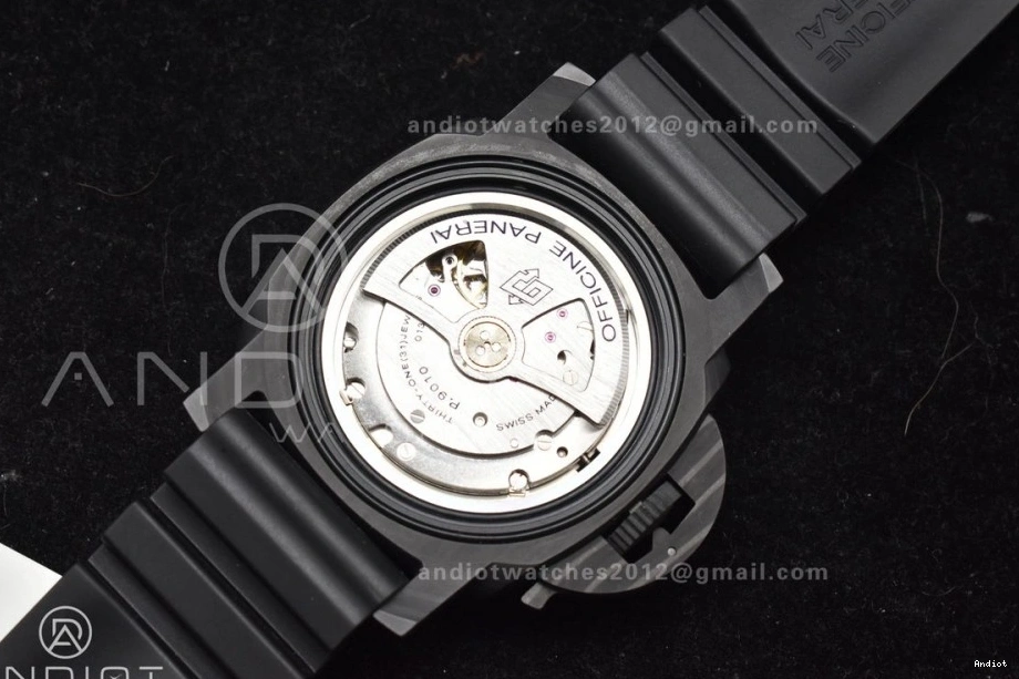 Clone VSF on Markers Blue 47mm Strap PAM1616 Carbotech Best Dial P.9010 Rubber Edition Black 0515